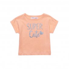 10TROLL 1K: Orange Super Cute Roll Sleeve T-Shirt (1-3 Years)